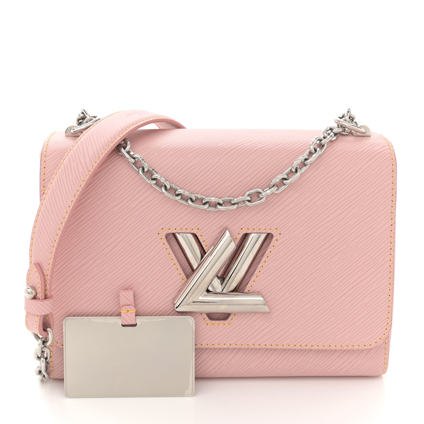 Epi Twist Shoulder Bag MM Rose Ballerine