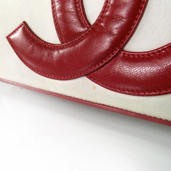 Chanel Lambskin CC Flap Bag White 6 of 12