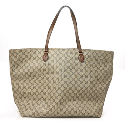 Gucci GG Supreme Monogram Large Ophidia Shopping Tote Brown 1 of 8