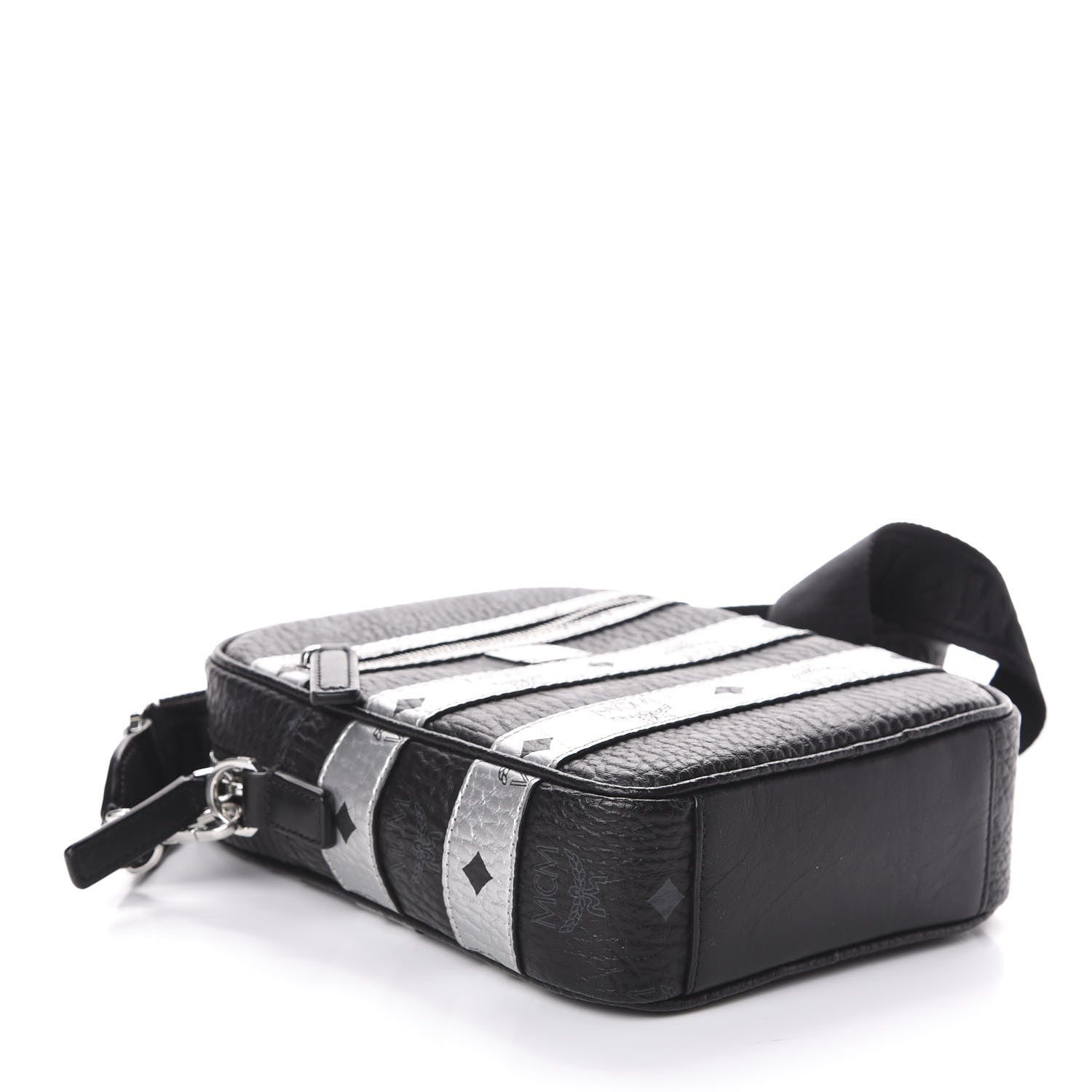 MCM Visetos Spot Crossbody Bag Black 4 of 8