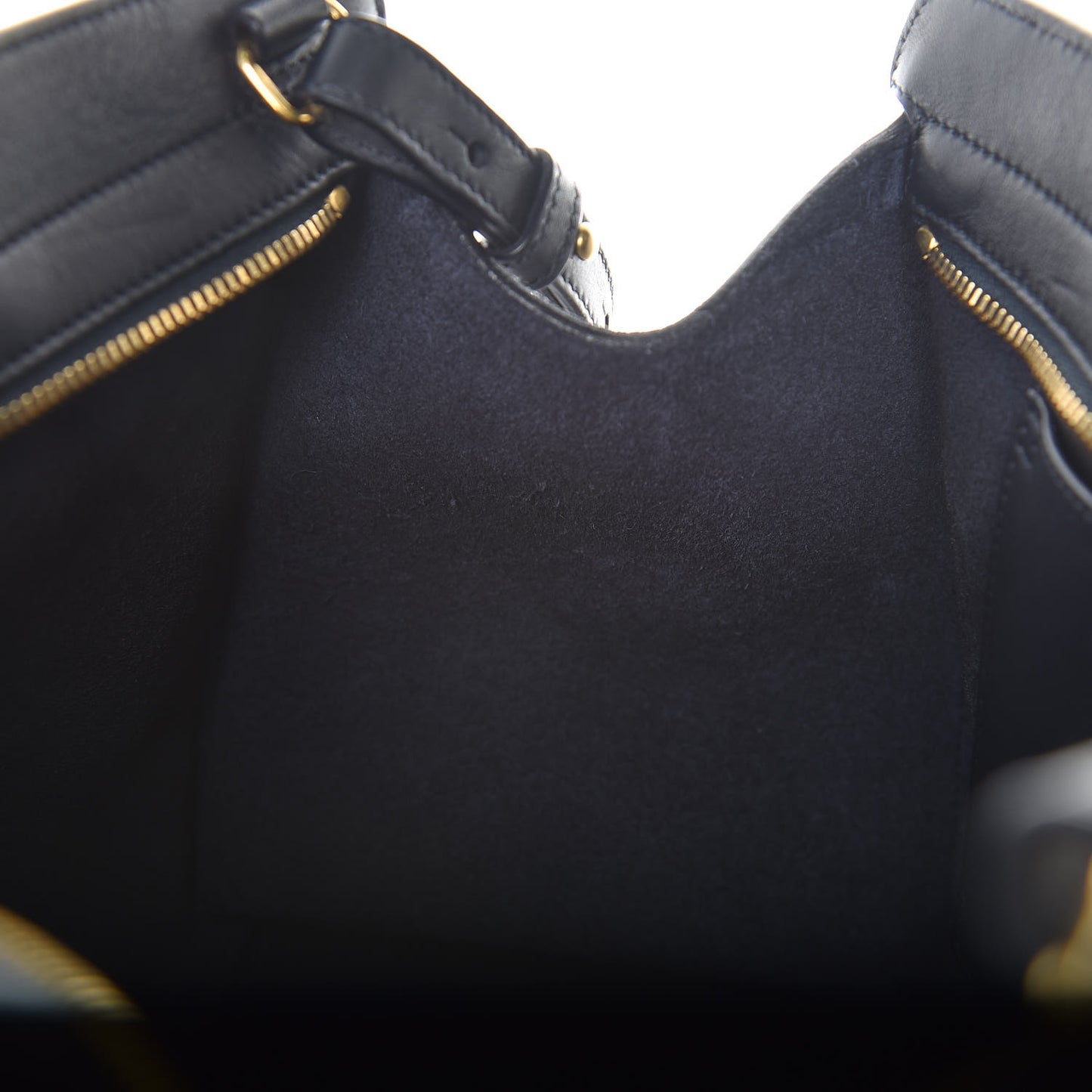 Calfskin Small Classic Y Cabas Navy Blue