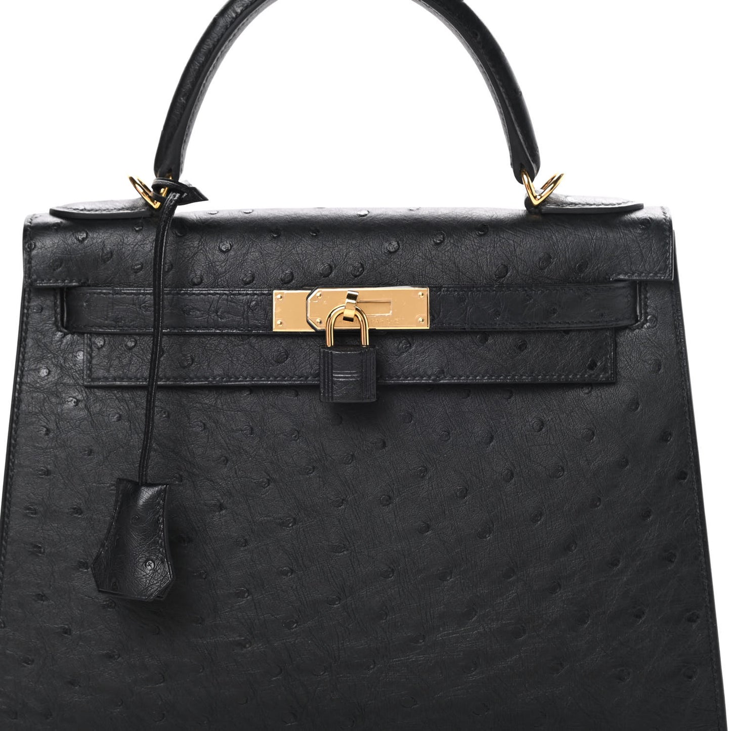 Ostrich Kelly Sellier 28 Black