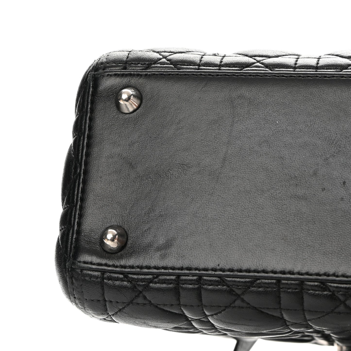 Lambskin Cannage Large Lady Dior Black