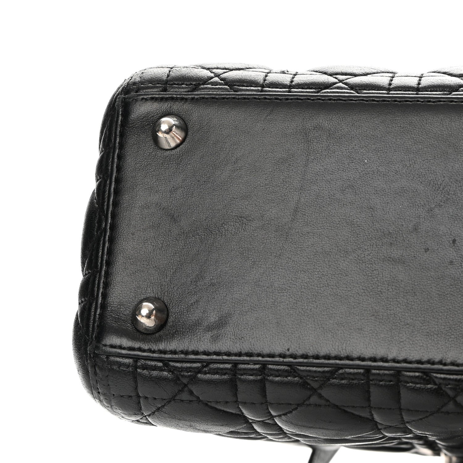 Christian Dior Lambskin Cannage Large Lady Dior Black 13 of 20