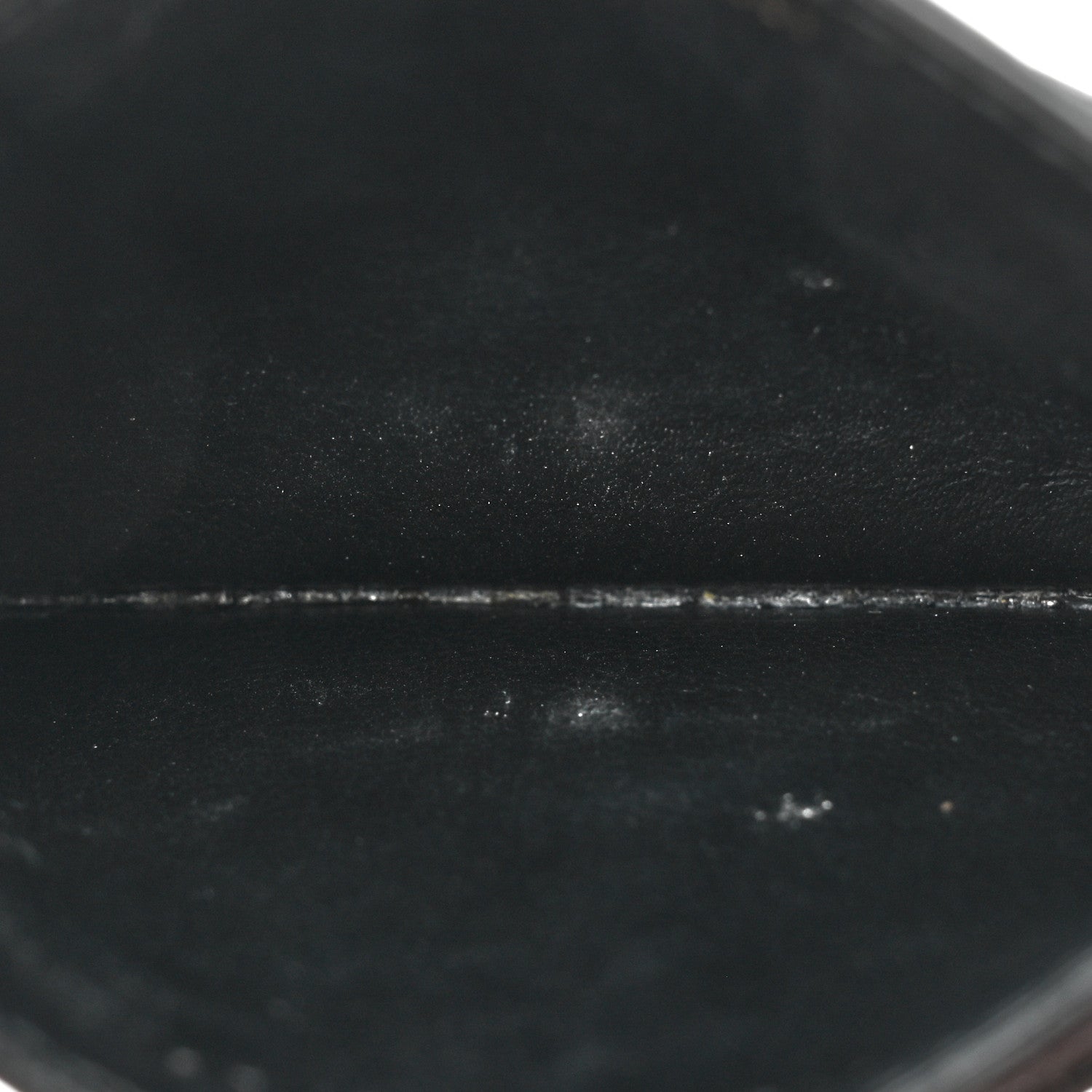 Saint Laurent Grain De Poudre Matelasse Chevron Monogram Credit Card Case Black 5 of 16