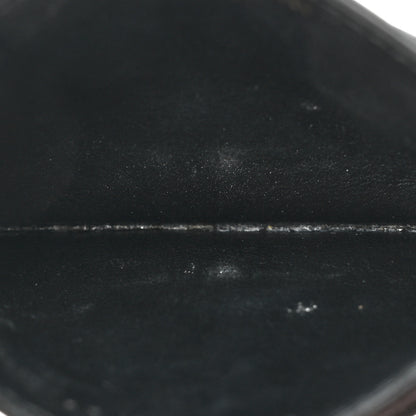Saint Laurent Grain De Poudre Matelasse Chevron Monogram Credit Card Case Black 5 of 16
