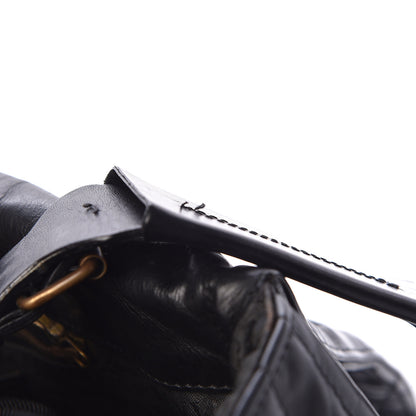 Lanvin Hammered Calfskin Medium Happy Edgy Shoulder Bag Black 9 of 13