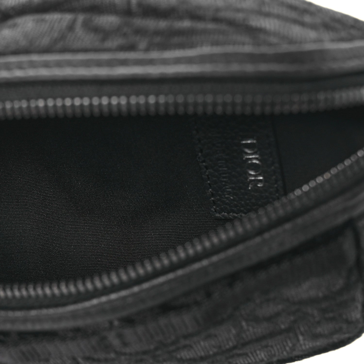 Christian Dior Grained Calfskin Oblique Scarab Sling Bag Black 5 of 12