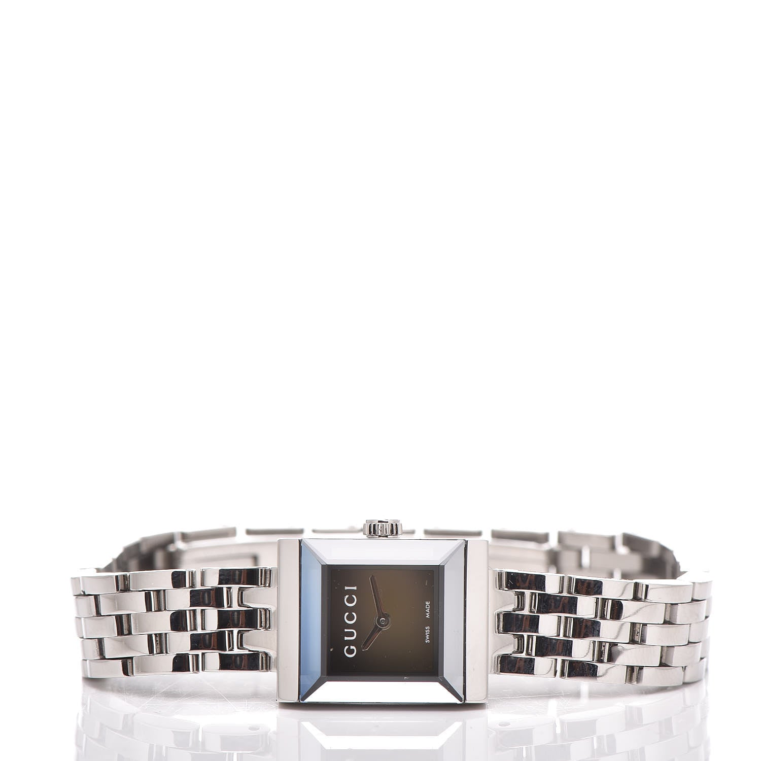 Gucci Stainless Steel 14mm G-Frame Square Quartz Watch Black 3 of 7