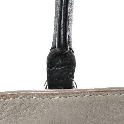 Balenciaga Calfskin Papier Mini A4 Zip Around Tote Grey Black 13 of 15