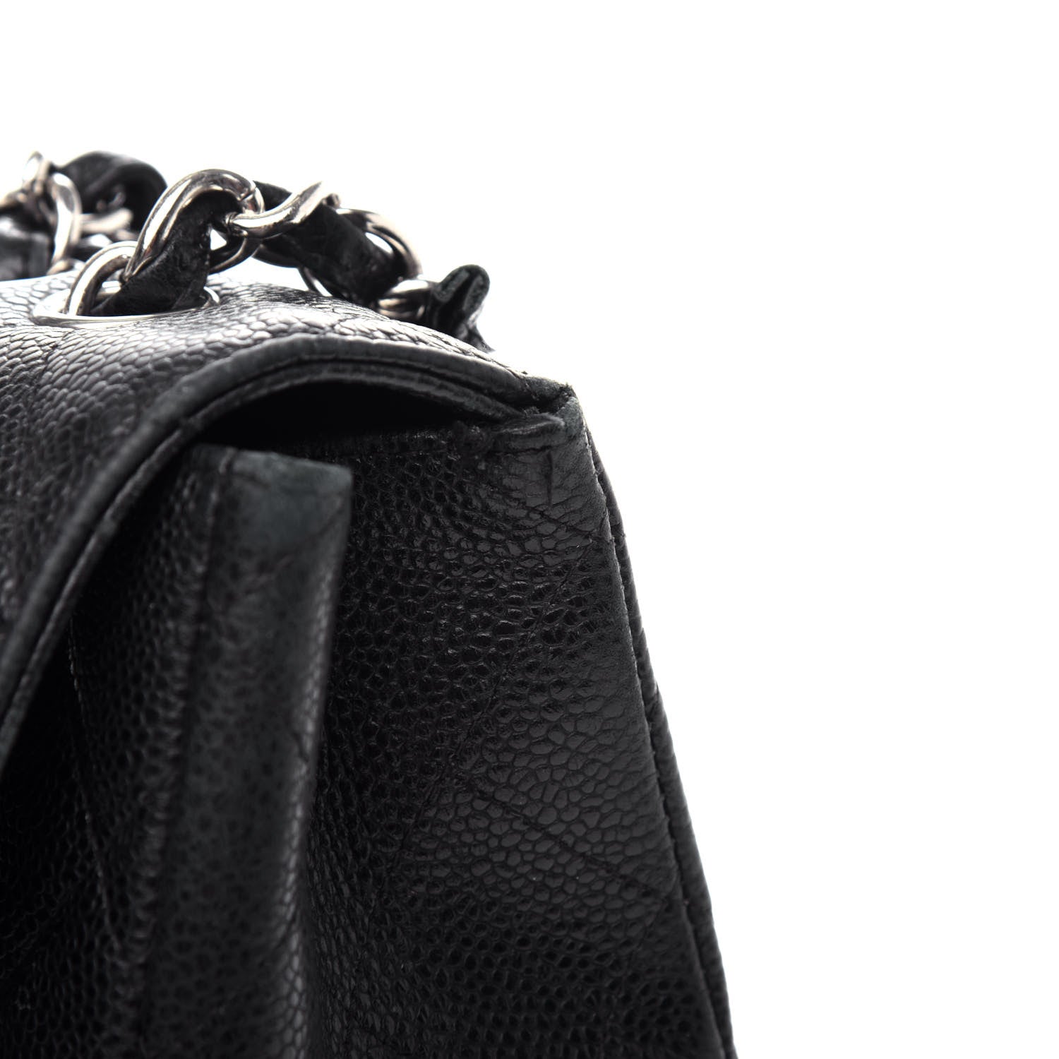 Chanel Caviar Quilted Jumbo Single Flap Black 11 of 14