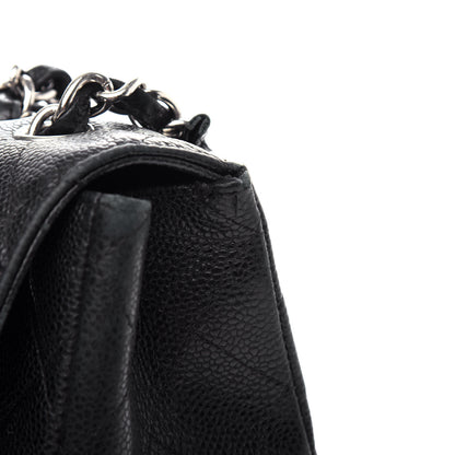 Chanel Caviar Quilted Jumbo Single Flap Black 11 of 14