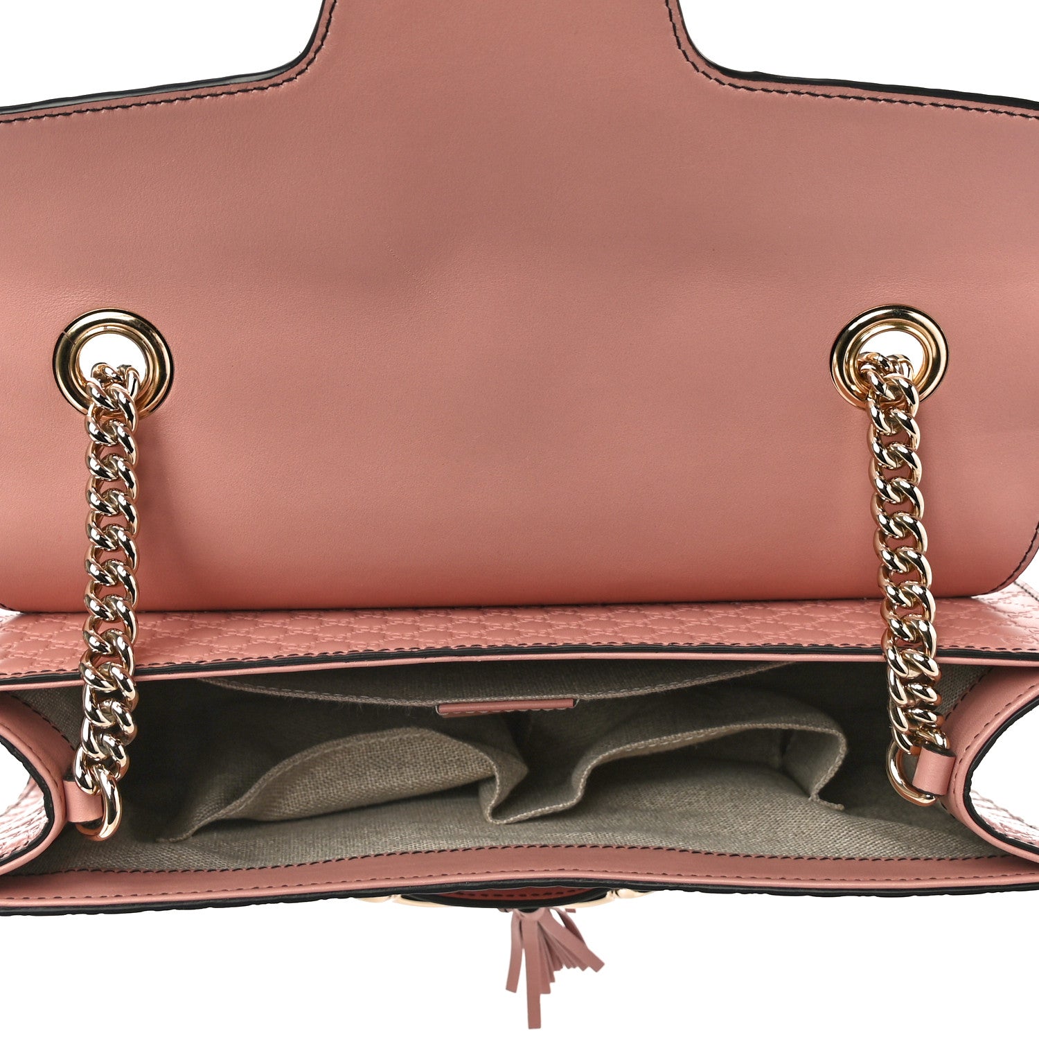 Gucci Microguccissima Medium Emily Chain Shoulder Bag Soft Pink 5 of 14