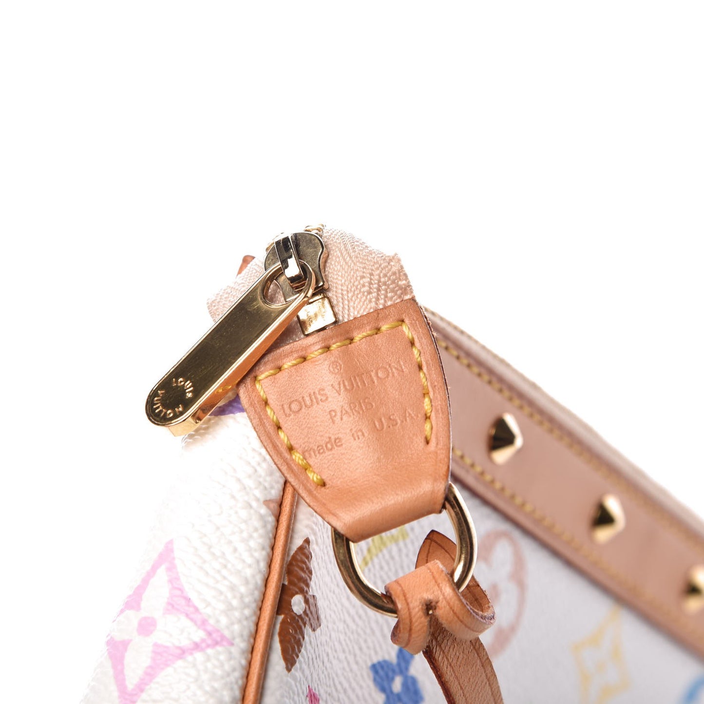 Monogram Multicolor Pochette Accessories White