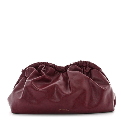 Mansur Gavriel Saffiano Cloud Clutch Claret 1 of 10