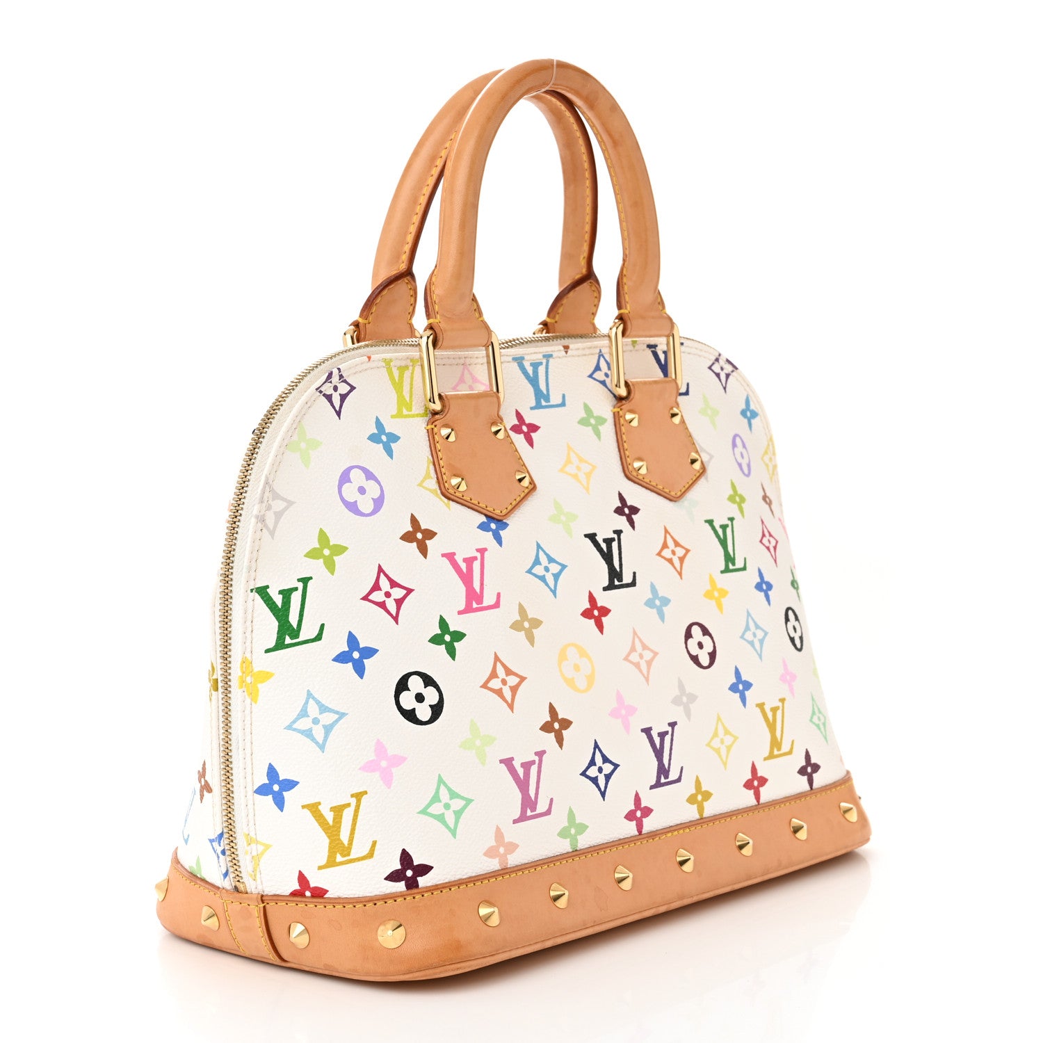 Louis Vuitton Monogram Multicolor Alma White 3 of 11