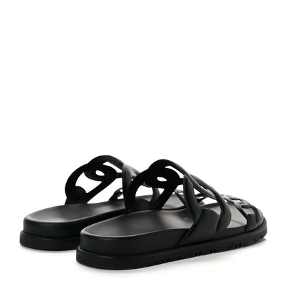 Hermes Nappa Extra Sandals 39 Black 7 of 16