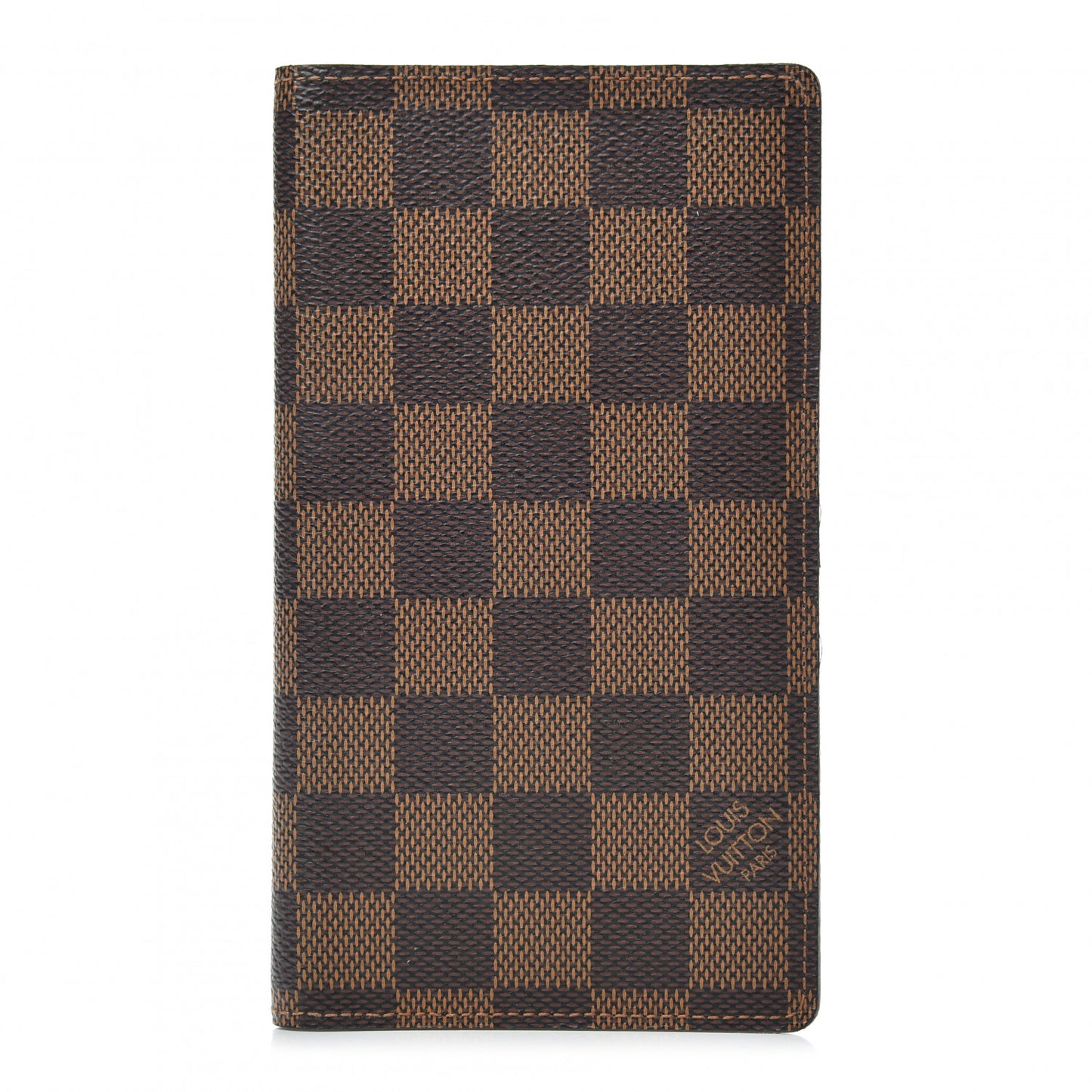 Damier Ebene Checkbook Cover Wallet