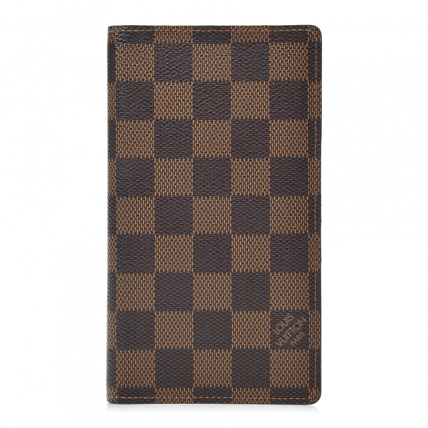 Louis Vuitton Damier Ebene Checkbook Cover Wallet 1 of 6