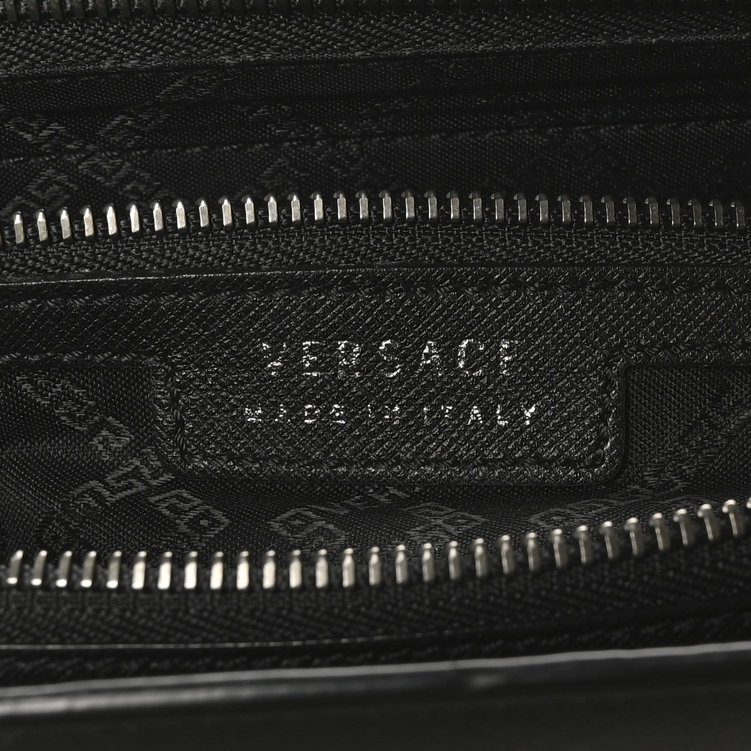 Versace Saffiano Medusa Top Handle Briefcase Black 6 of 9
