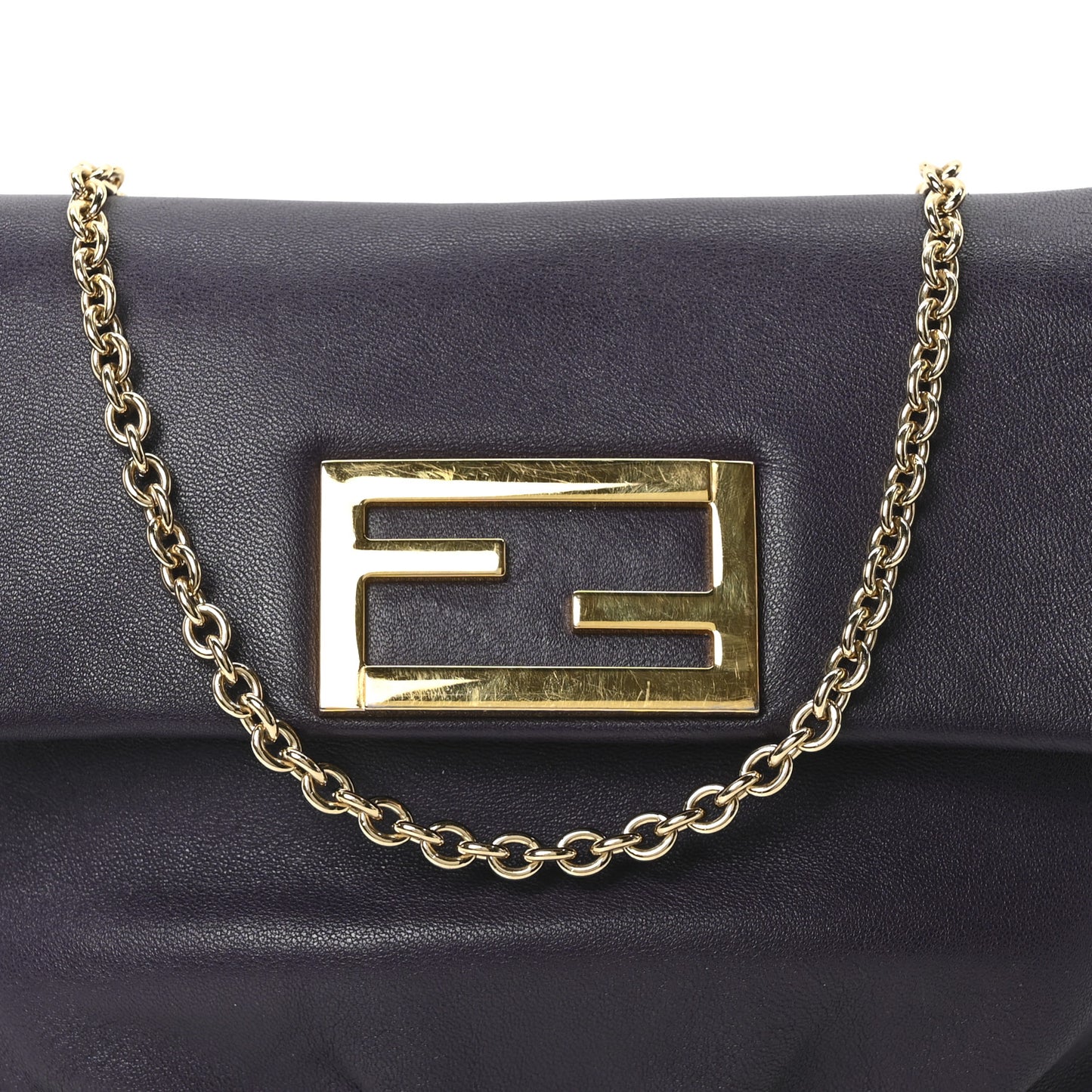 Nappa Fendista Pouchette Crossbody Ametista