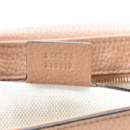 Gucci Pebbled Calfskin Medium Soho Flap Crossbody Camelia 6 of 9