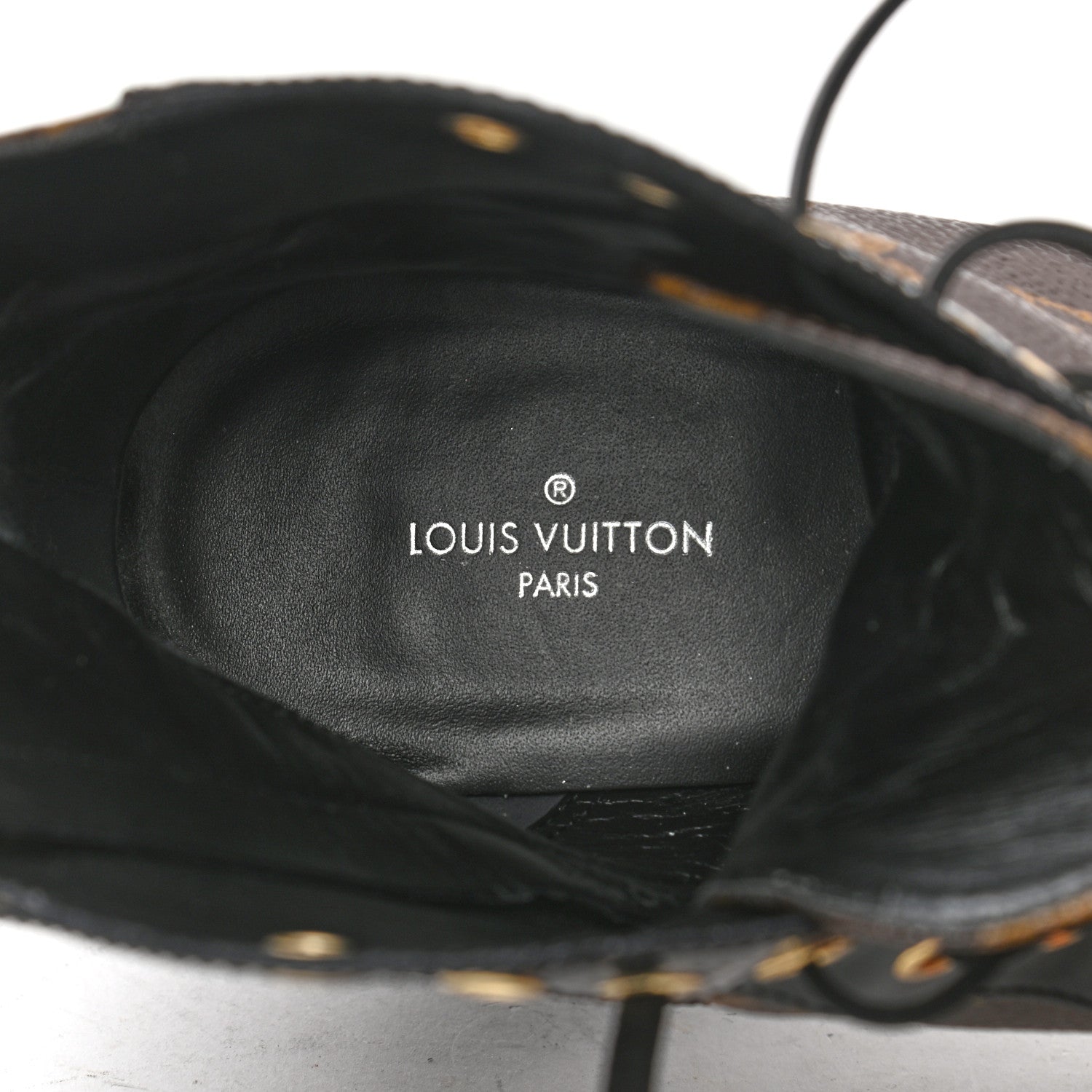 Louis Vuitton Patent Calfskin Monogram Star Trail Ankle Boots 38 Black 7 of 10