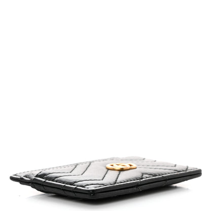 Gucci Calfskin Matelasse GG Marmont Card Holder Black 4 of 6
