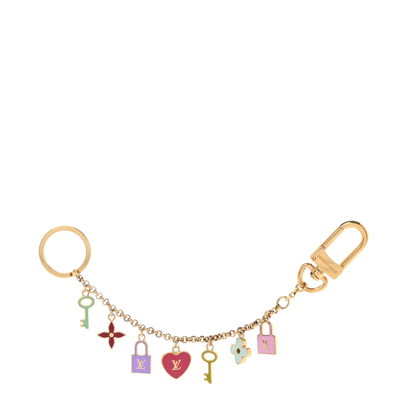Enamel Pretty Charms Key Chain Holder Bag Charm