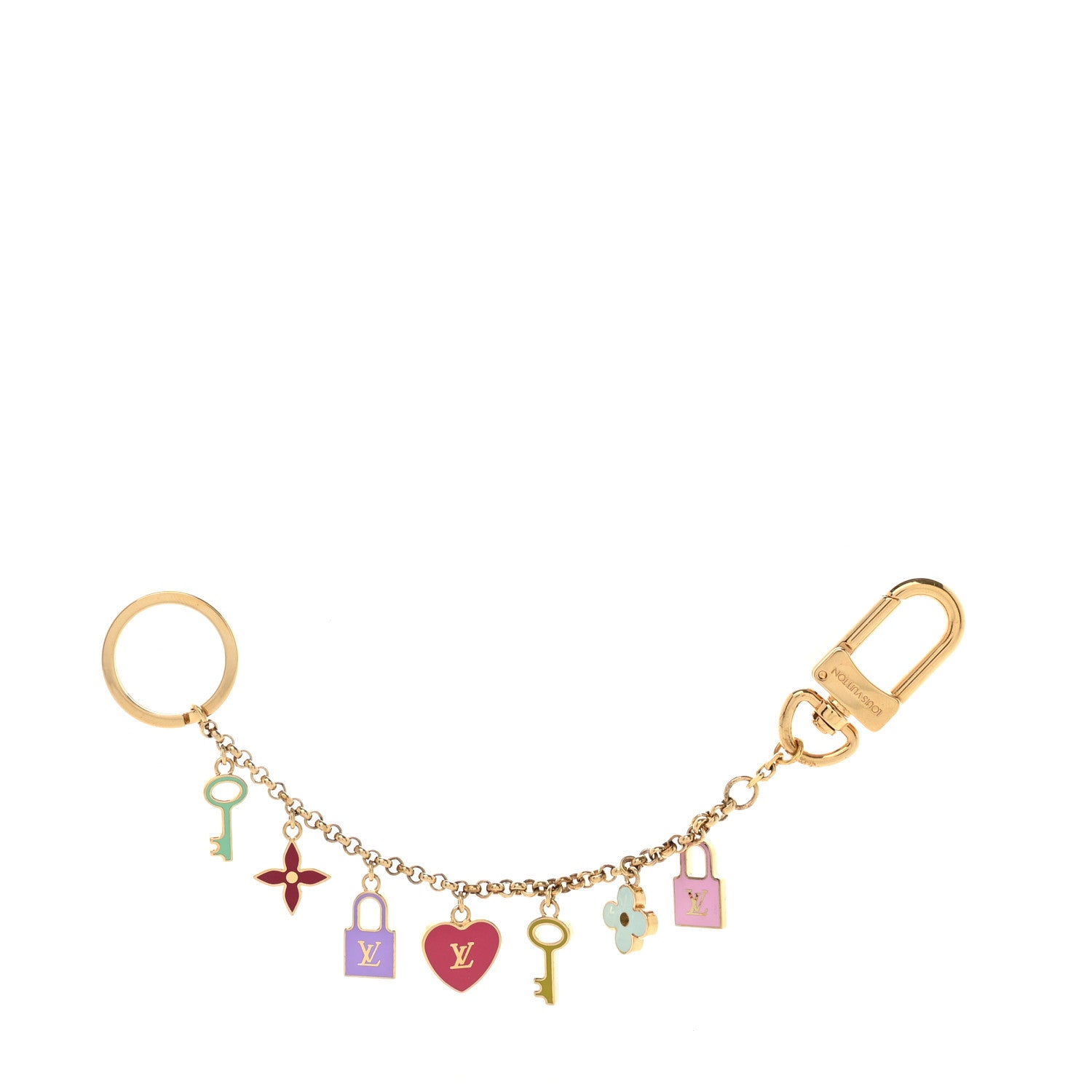 Louis Vuitton Enamel Pretty Charms Key Chain Holder Bag Charm 1 of 4