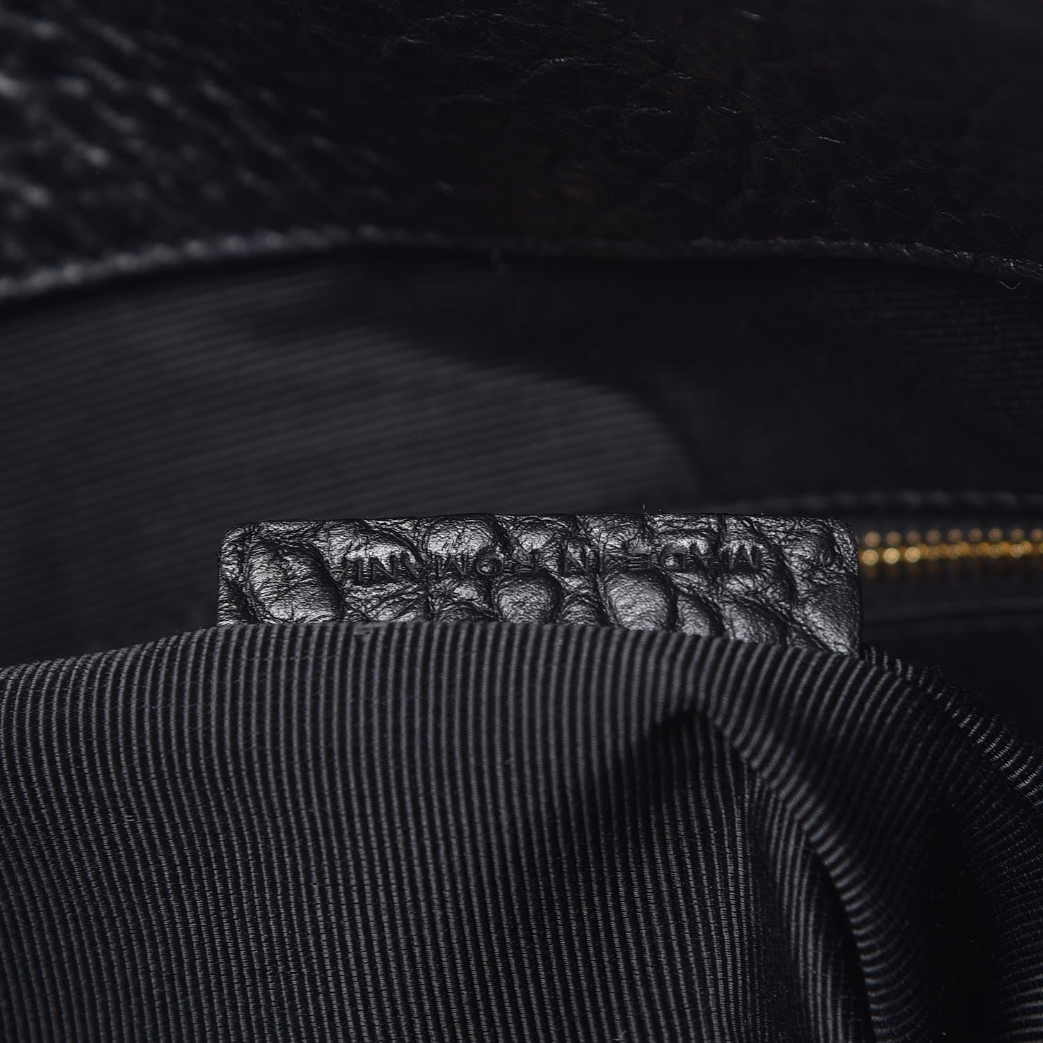 Burberry Heritage Grain Check Embossed Medium Dewsbury Tote Black 8 of 9