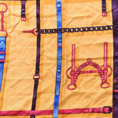 Gucci Silk Horsebit Scarf Yellow 2 of 7