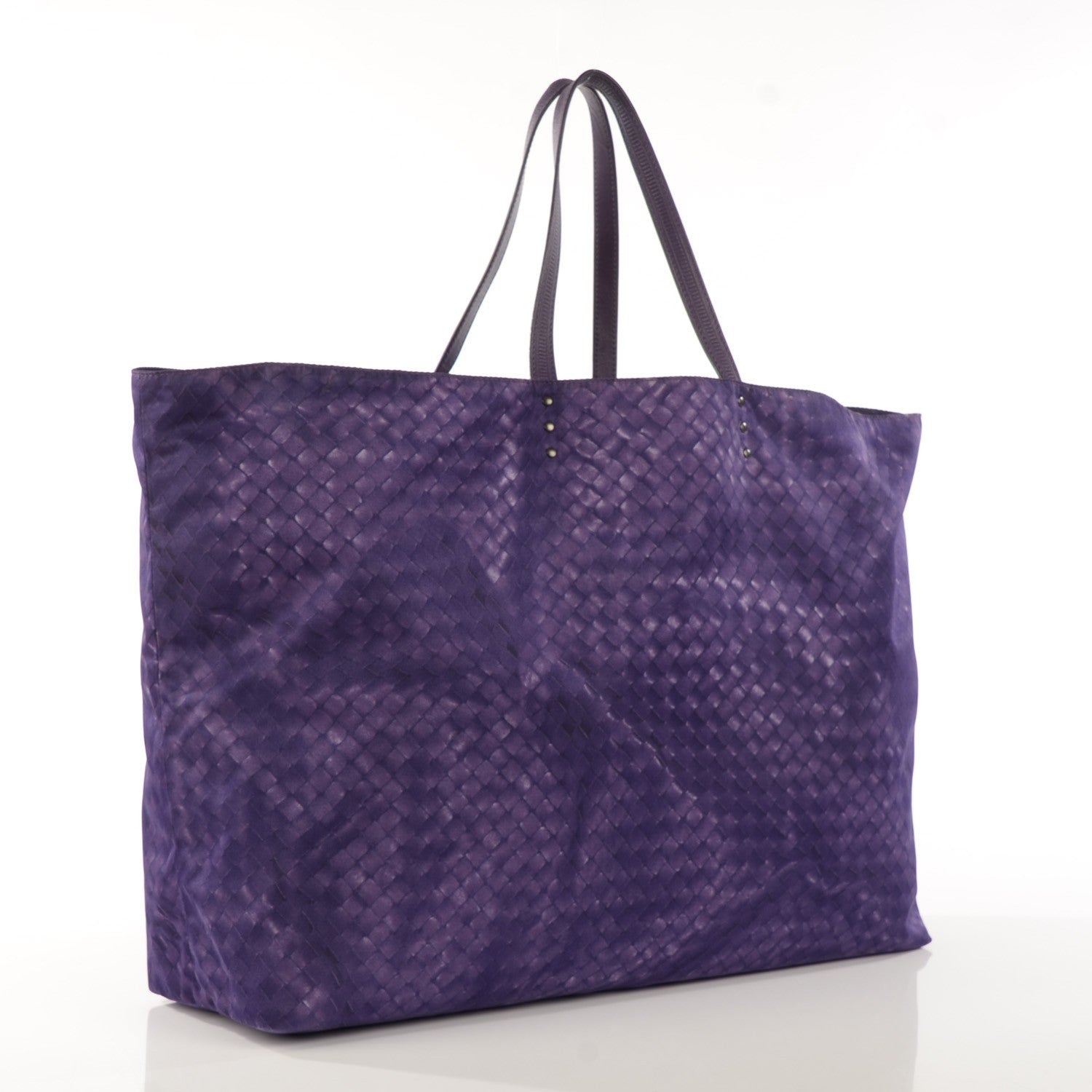 Bottega Veneta Nylon Intrecciolusion Maxi Tote Plum 3 of 8