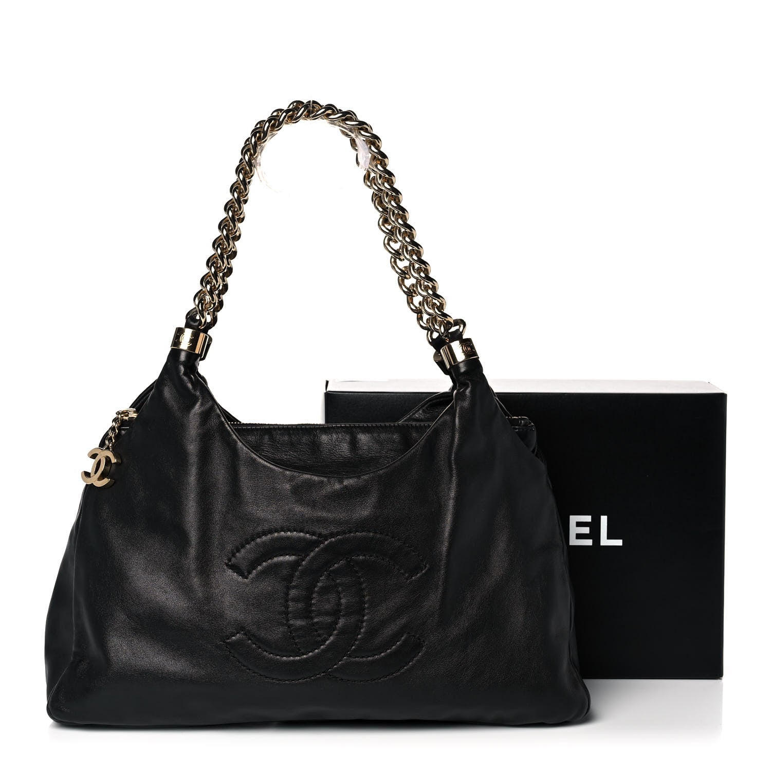 Chanel Calfskin Rodeo Drive Hobo Black 11 of 11