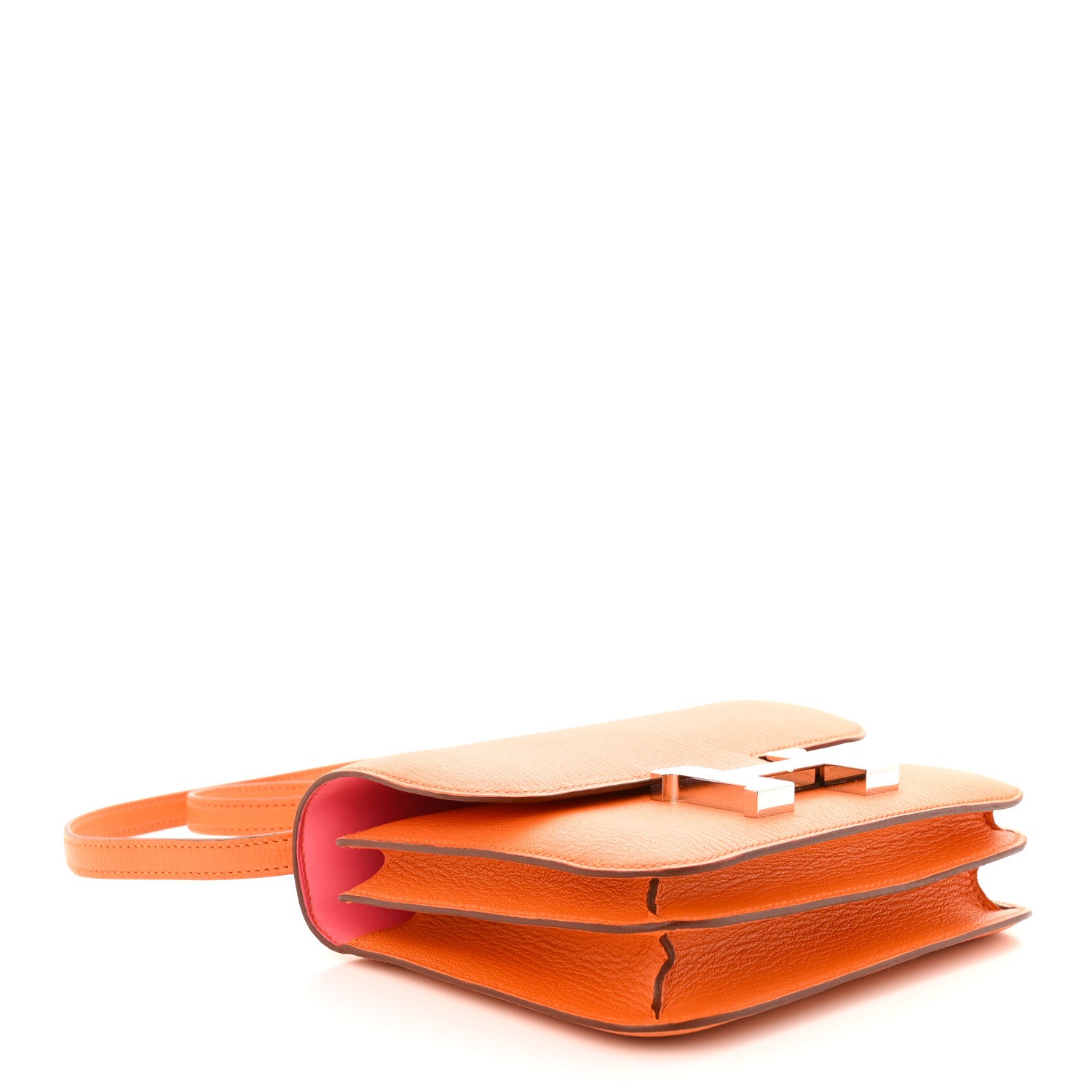 Hermes Chevre Mysore Verso Constance 18 Orange Rose Lipstick 4 of 12