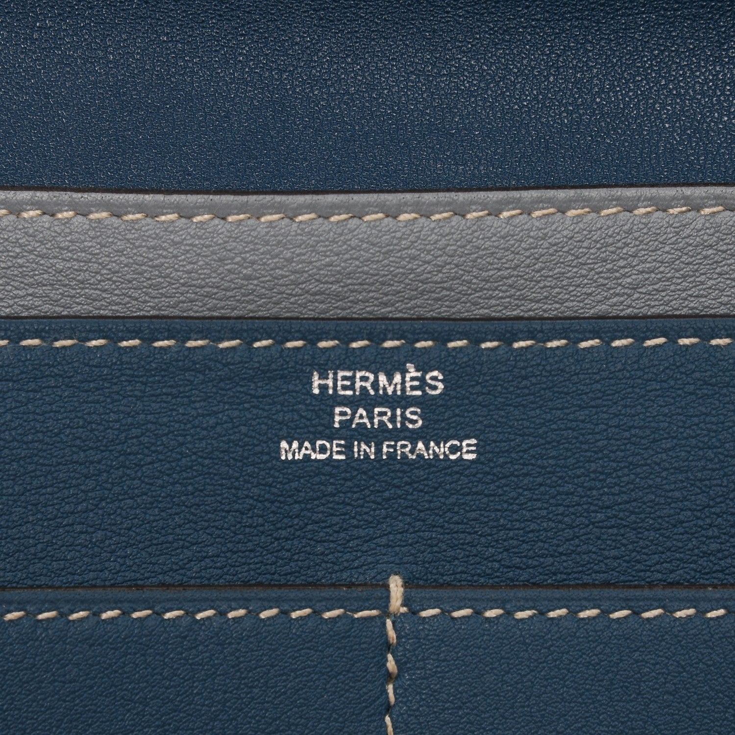 Hermes Swift Dogon Combined Wallet Bleu De Galice and Bleu Lin 5 of 7