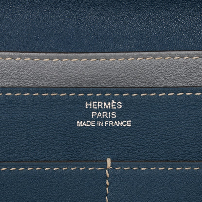 Hermes Swift Dogon Combined Wallet Bleu De Galice and Bleu Lin 5 of 7