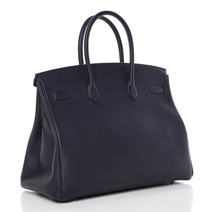 Hermes Togo Birkin 35 Bleu Nuit 3 of 38