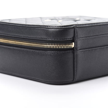 Chanel Caviar Quilted Medium CC Filigree Vanity Case Black 9 of 12