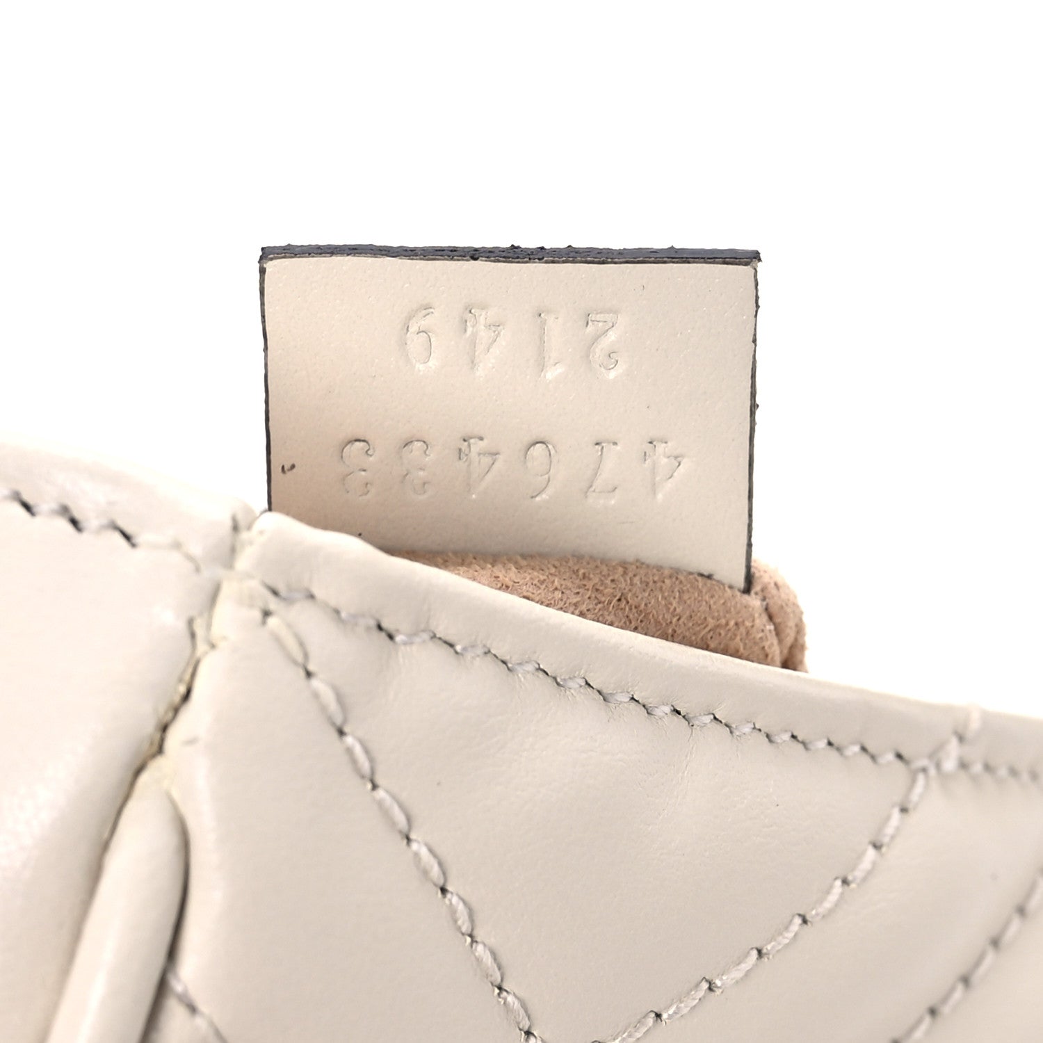 Gucci Calfskin Matelasse Super Mini GG Marmont Shoulder Bag White 7 of 11