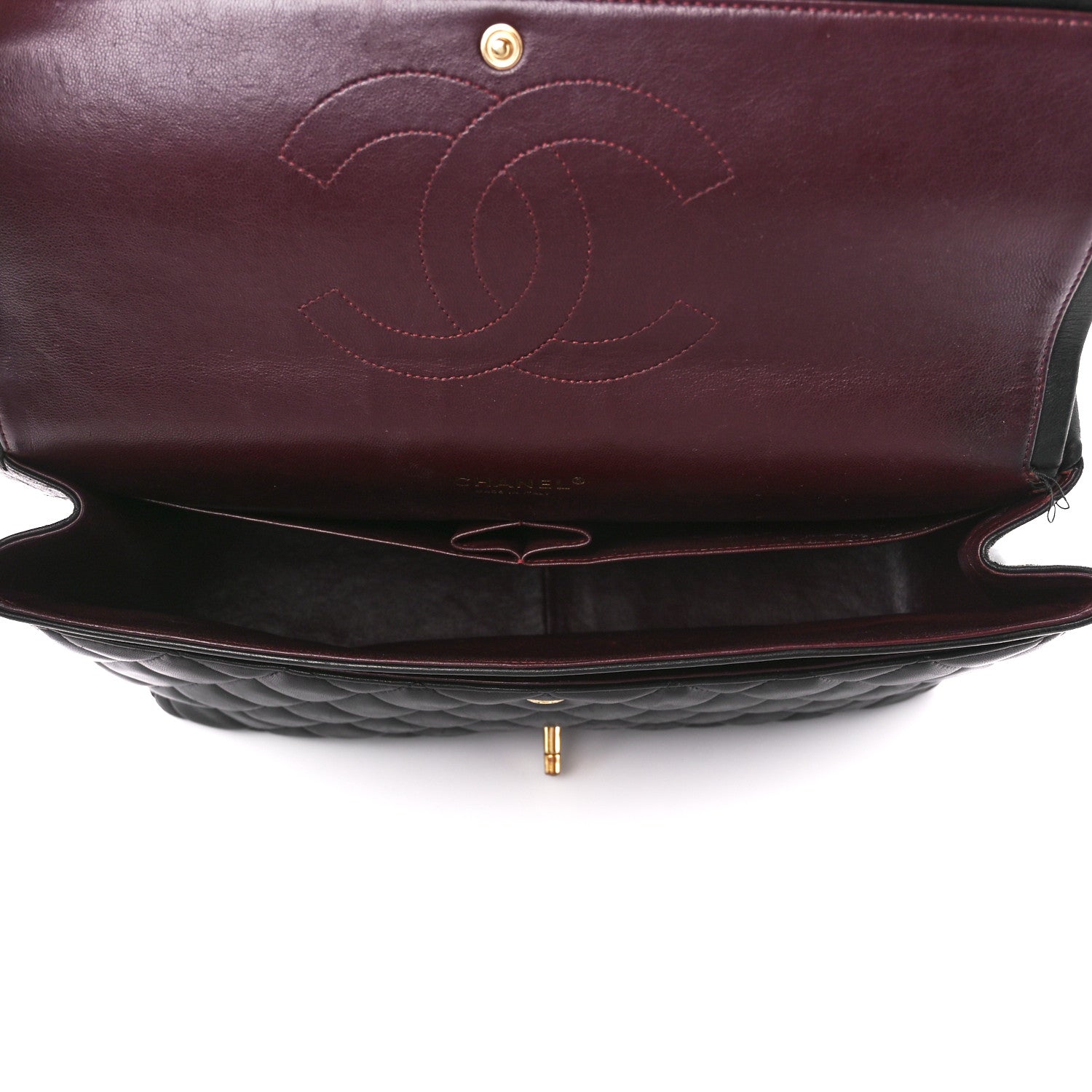 Chanel Lambskin Quilted Maxi Double Flap Black 5 of 11
