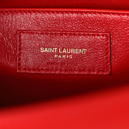 Saint Laurent Smooth Calfskin Manhattan Shoulder Bag Rouge Eros 6 of 10