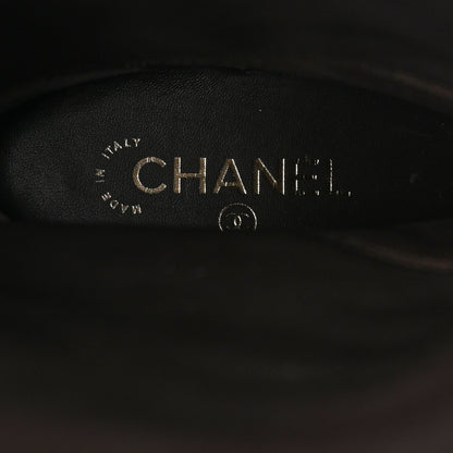 Chanel Calfskin CC High Boots 41 Brown 7 of 9