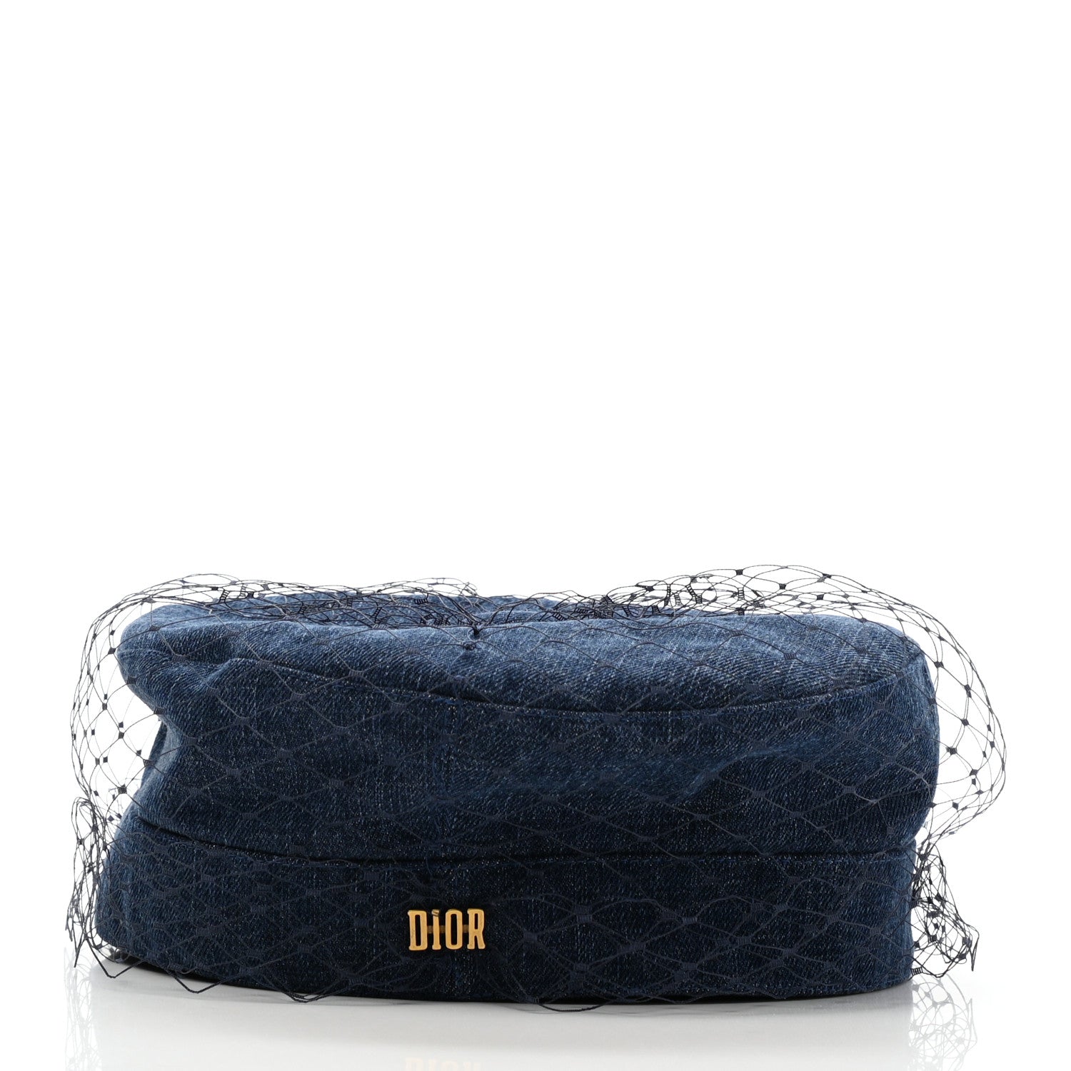 Christian Dior Denim Arty Veil Cap 58 Blue 6 of 10