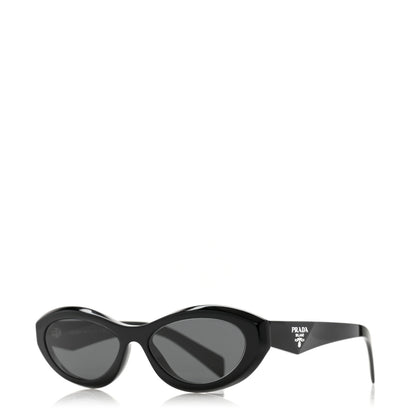 Prada Acetate Oval Sunglasses SPR 26Z Black 1 of 8
