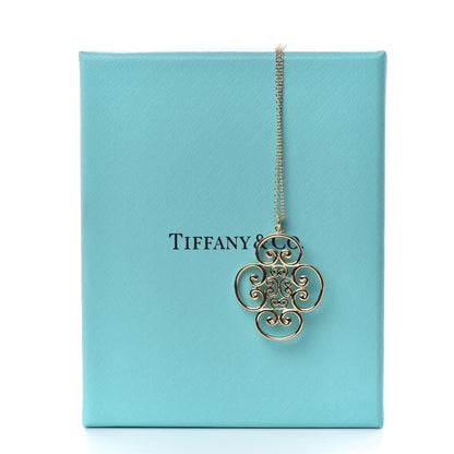Tiffany 18K Yellow Gold Paloma Picasso Venezia Goldoni Quadruplo Pendant Necklace 7 of 7