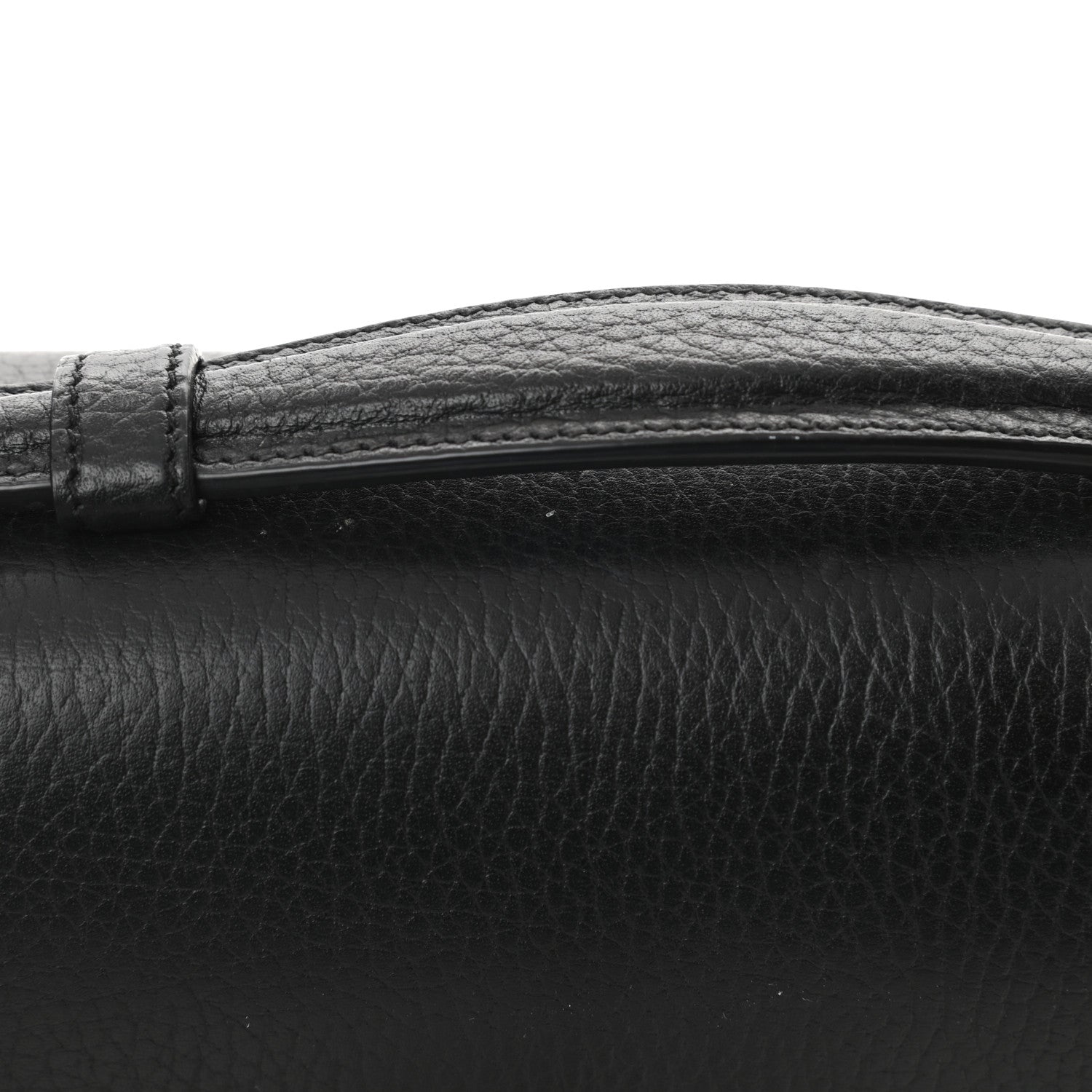 Gucci Dollar Calfskin Interlocking G Top Handle Shoulder Bag Black 13 of 13