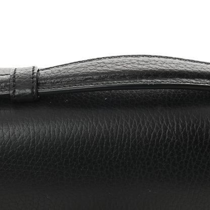Gucci Dollar Calfskin Interlocking G Top Handle Shoulder Bag Black 13 of 13