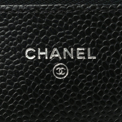 Chanel Caviar Quilted Wallet On Chain WOC Black 6 of 12
