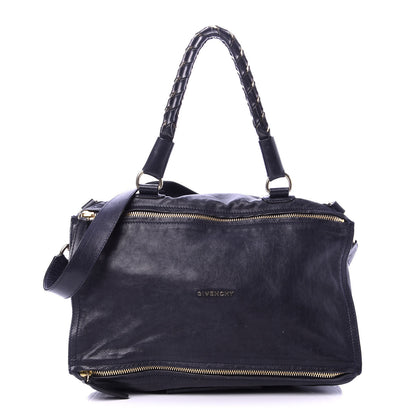 Givenchy Calfskin Medium Braided Pandora Navy 1 of 13